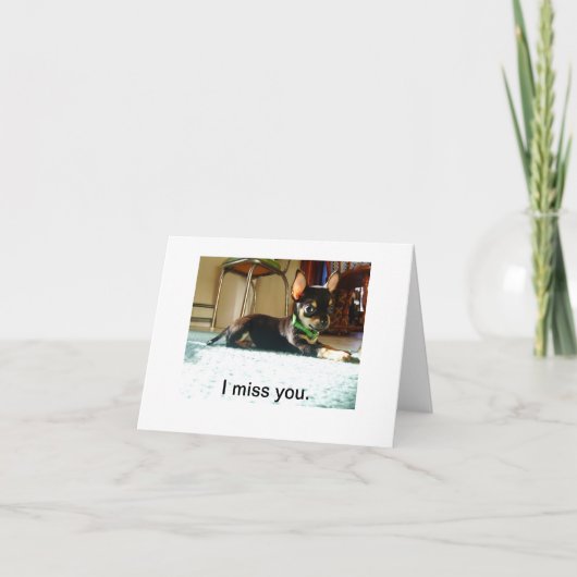 Tu me manques ta carte (Devant)