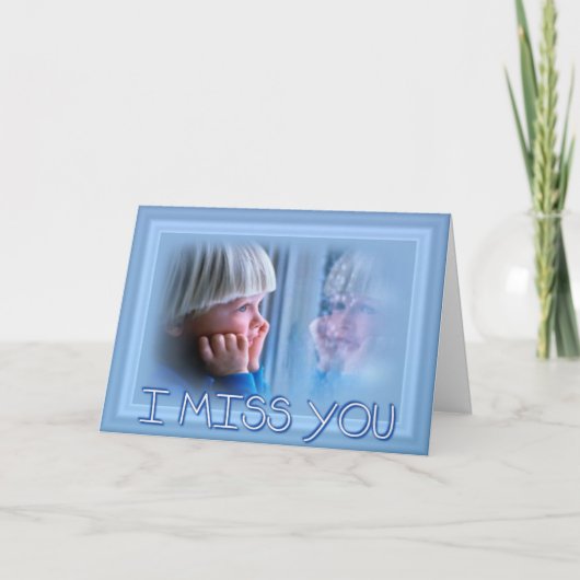 Tu me manques ta carte de voeux (Devant)