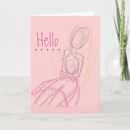 Tu me manques ta carte en rose (Devant)