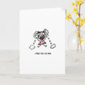 Tu Me Manques Une Telle Carte De Voeux (Fleur jaune)