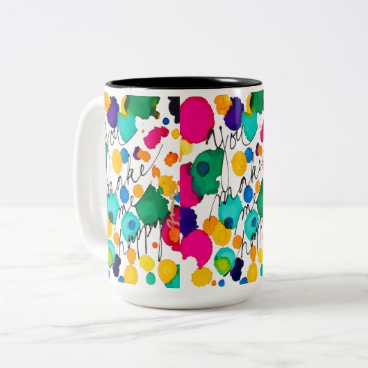 Tu Me Rends Joyeuse Mug De Café (Devant gauche)