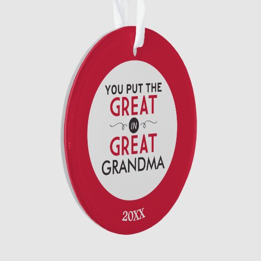 Tu mets le grand dans Grand-mère (devant)