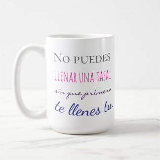 tu ne peux pas remplir une tasse sans d'abord te r