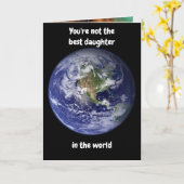 Tu n'es pas la meilleure fille. Carte (Fleur jaune)