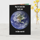 Tu n'es pas le meilleur fils du monde. Carte (Fleur jaune)