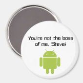 Tu n'es pas le patron de moi, Steve ! aimant (Recto/Verso)