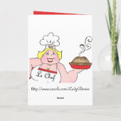 "Tu Nous As Eu Au Premier Bite !" cartes de remerc (Dos)