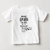 Tu paries ta girafe Je suis mignonne t-shirt de Ba (Devant)