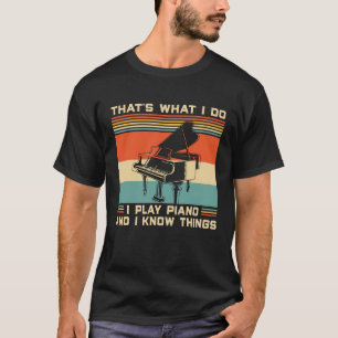 Tu  Pianospelers Kostuummuziekinstrument T-shirt