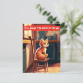 "Tu représentes le monde pour moi" Carte d'amour p (Debout devant)