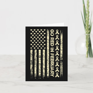 Tu Rode Lint Hartziekte Awareness Cadeau Amerika Kaart