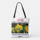 Tu sais que je t'aime Sac fourre-tout (Dos)