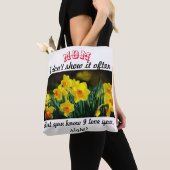 Tu sais que je t'aime Sac fourre-tout (De près)