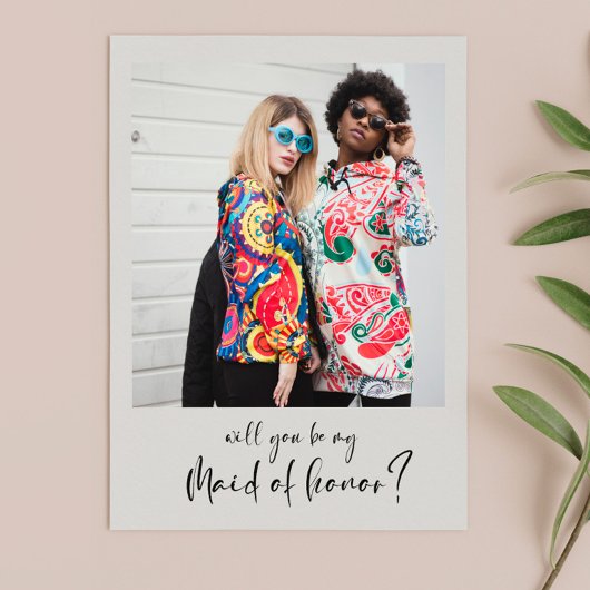 Tu seras ma servante carte photo d'honneur