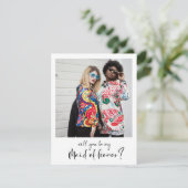 Tu seras ma servante carte photo d'honneur (Debout devant)