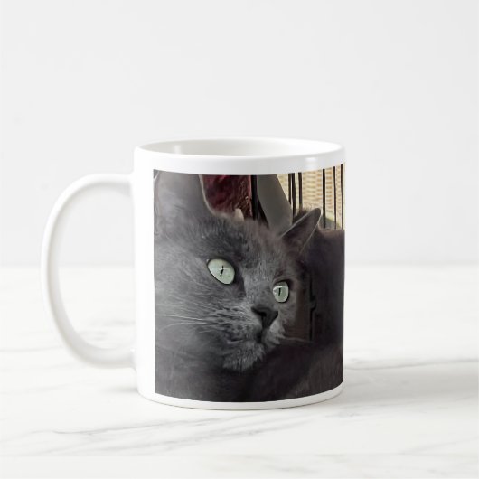 Tu seras toujours mon bébé. Mug à café chat (Gauche)