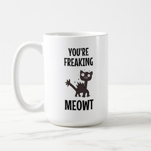 Tu te fous de la Mug de café Meowt (Gauche)