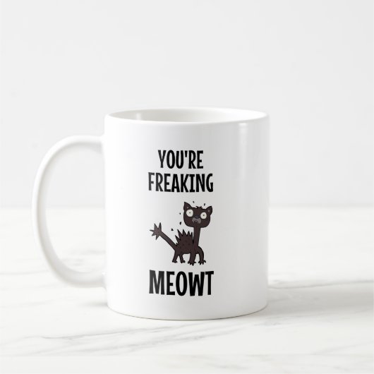 Tu te fous de la Mug de café Meowt (Gauche)