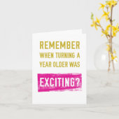 Tu Te Souviens Quand L'Âge Était Amusant ? Carte d (Fleur jaune)