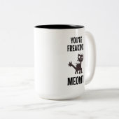 Tu t'en prends à la Mug à café à deux tons (Devant droit)