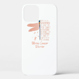 Tu Uterine Cancer Awareness Dragonfly Ribbon Costu iPhone 12 Hoesje