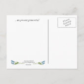 Tu vas jamais écrire, Carte postale (Dos)