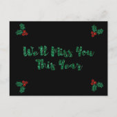 Tu vas manquer la carte de vacances pour la danse  (Devant)