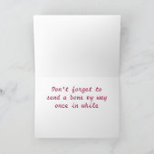 Tu vas me manquer Carte (Intérieur)