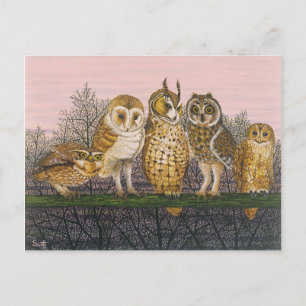 Tu-whit Tu-whooing Briefkaart