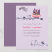 Tu whit whooo Baby shower Invitation (Devant / Derrière)