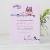 Tu whit whooo Baby shower Invitation (Debout devant)