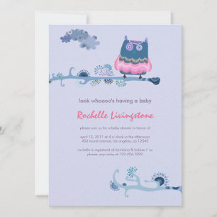 Tu whit whooo Boy Baby shower Invitation