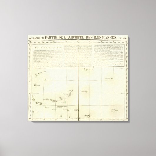 Tuamotu Islands Oceania nr. 43 Canvas Afdruk (Voorkant)