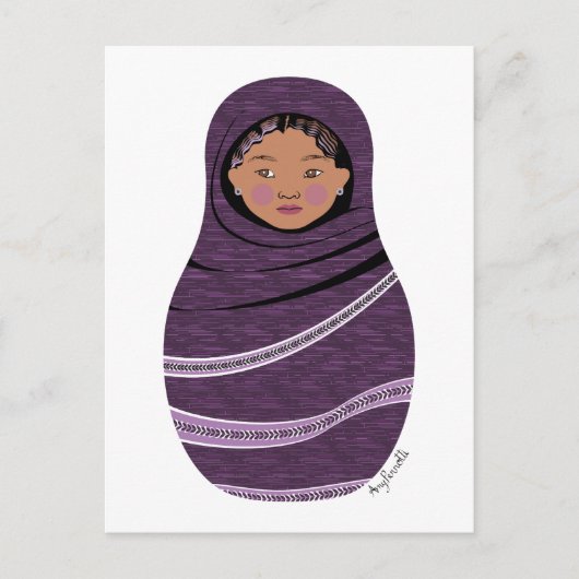 Tuareg Matryoshka Briefkaart (Voorkant)