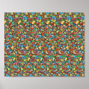 Tub Goat - Verborgen 3D-afdrukken Poster