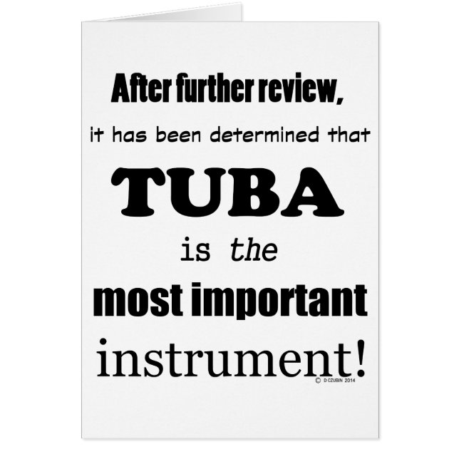 Tuba Belangrijkste instrument (Voorkant)