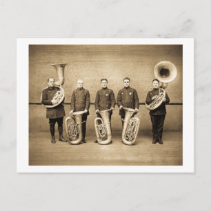 Tuba Cops (Sepia) Briefkaart