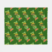 Tuba Cracked Text Fleece Deken (Voorkant (Horizontaal))