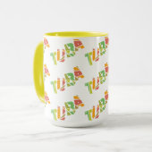 Tuba Cracked Text Mok (Voorkant links)