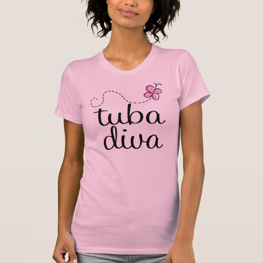 Tuba Diva Music Womens T-shirt (Voorkant)