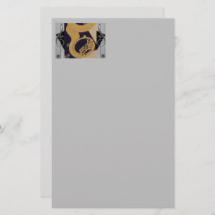 Tuba en Muzieknoten Briefpapier