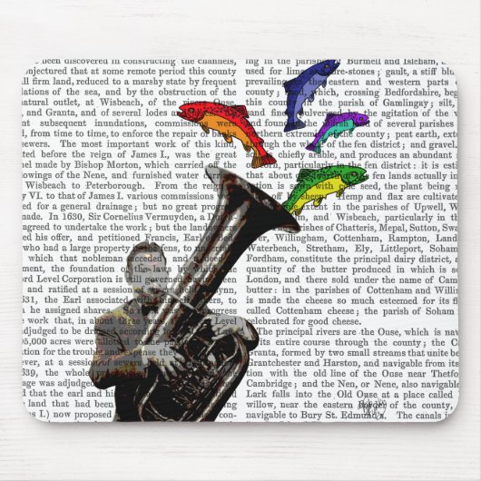 Tuba en vis muismat (Voorkant)