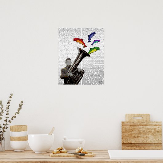 Tuba en vis poster (Keuken)