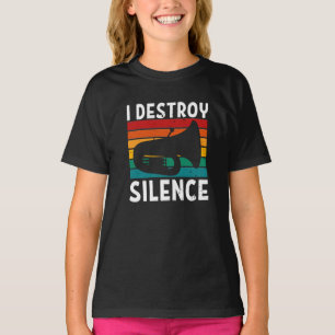 Tuba - Ik vernietig de Silence Tuba Player T-shirt