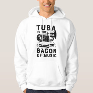 Tuba is het spek van de muziek Marching Band Grapp Hoodie