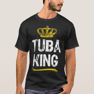 Tuba King Mannen Jongens Speler Cool T-shirt