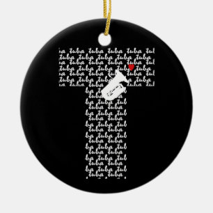 Tuba Letter T Keramisch Ornament