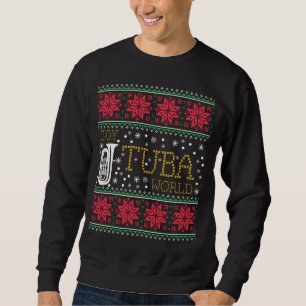 Tuba Marching Band Ugly KerstSweater Gift Trui