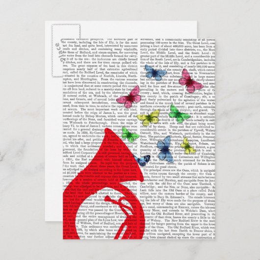 Tuba met Butterflies Briefkaart (Voorkant / Achterkant)