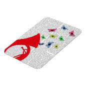 Tuba met Butterflies Magneet (Linkerzijde)